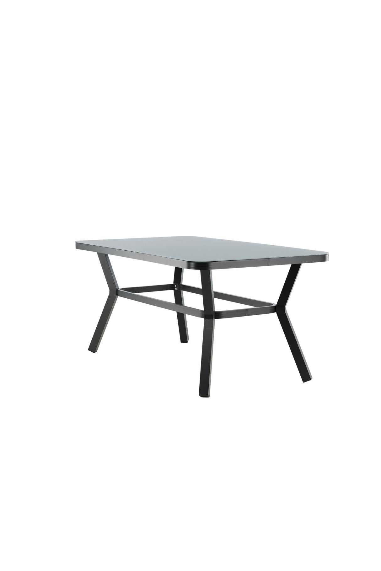 Virya Outdoor - Esstisch rechteckig - schwarz/Mattglas - Outdoor - Esstische (rechteckig) - ALVAHOME