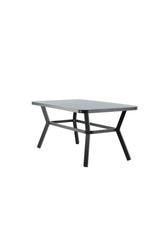 Virya Outdoor - Esstisch rechteckig - schwarz/Mattglas - Outdoor - Esstische (rechteckig) - ALVAHOME