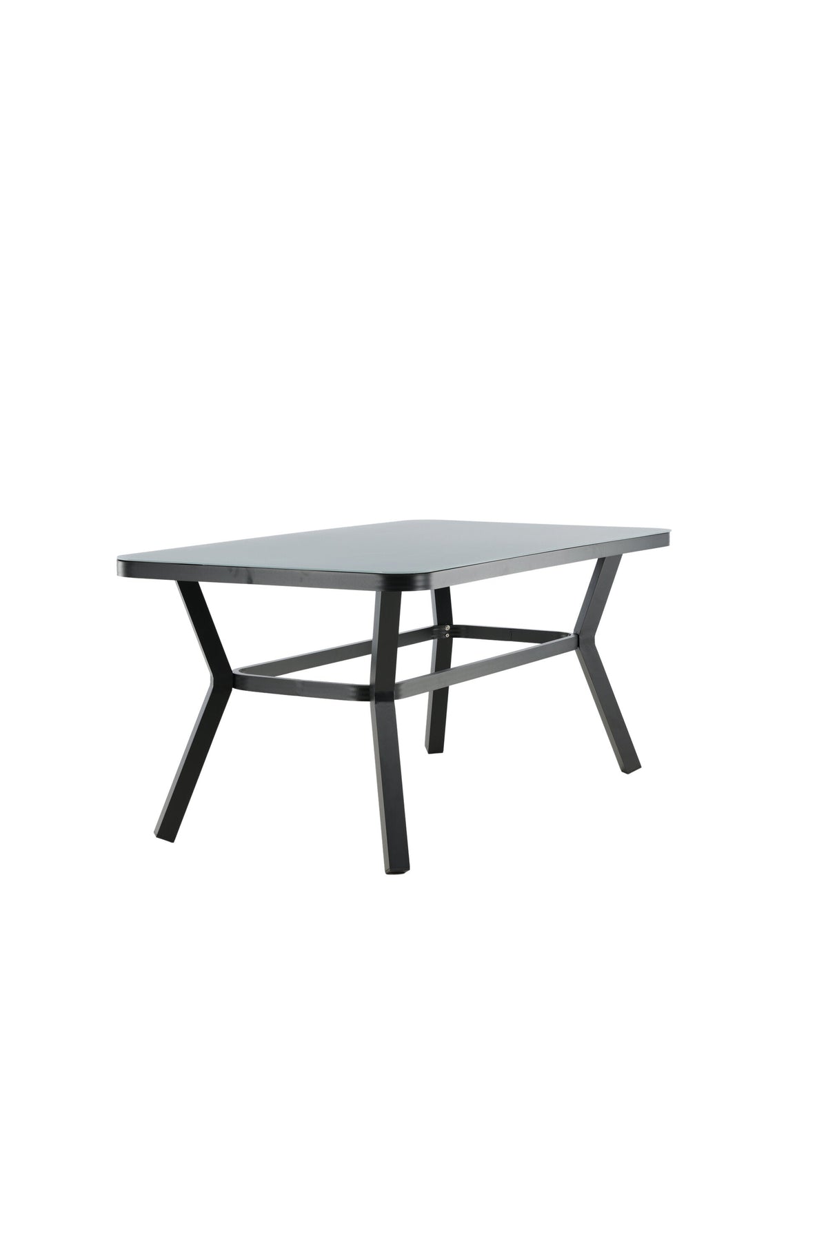 Virya Outdoor - Esstisch rechteckig - schwarz/Mattglas - Outdoor - Esstische (rechteckig) - ALVAHOME