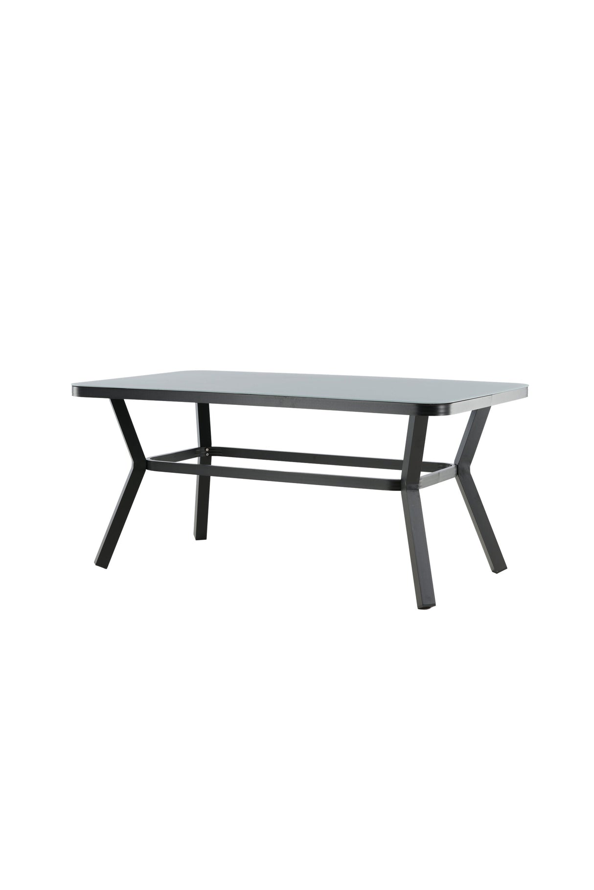 Virya Outdoor - Esstisch rechteckig - schwarz/Mattglas - Outdoor - Esstische (rechteckig) - ALVAHOME