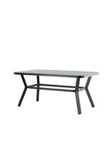 Virya Outdoor - Esstisch rechteckig - schwarz/Mattglas - Outdoor - Esstische (rechteckig) - ALVAHOME