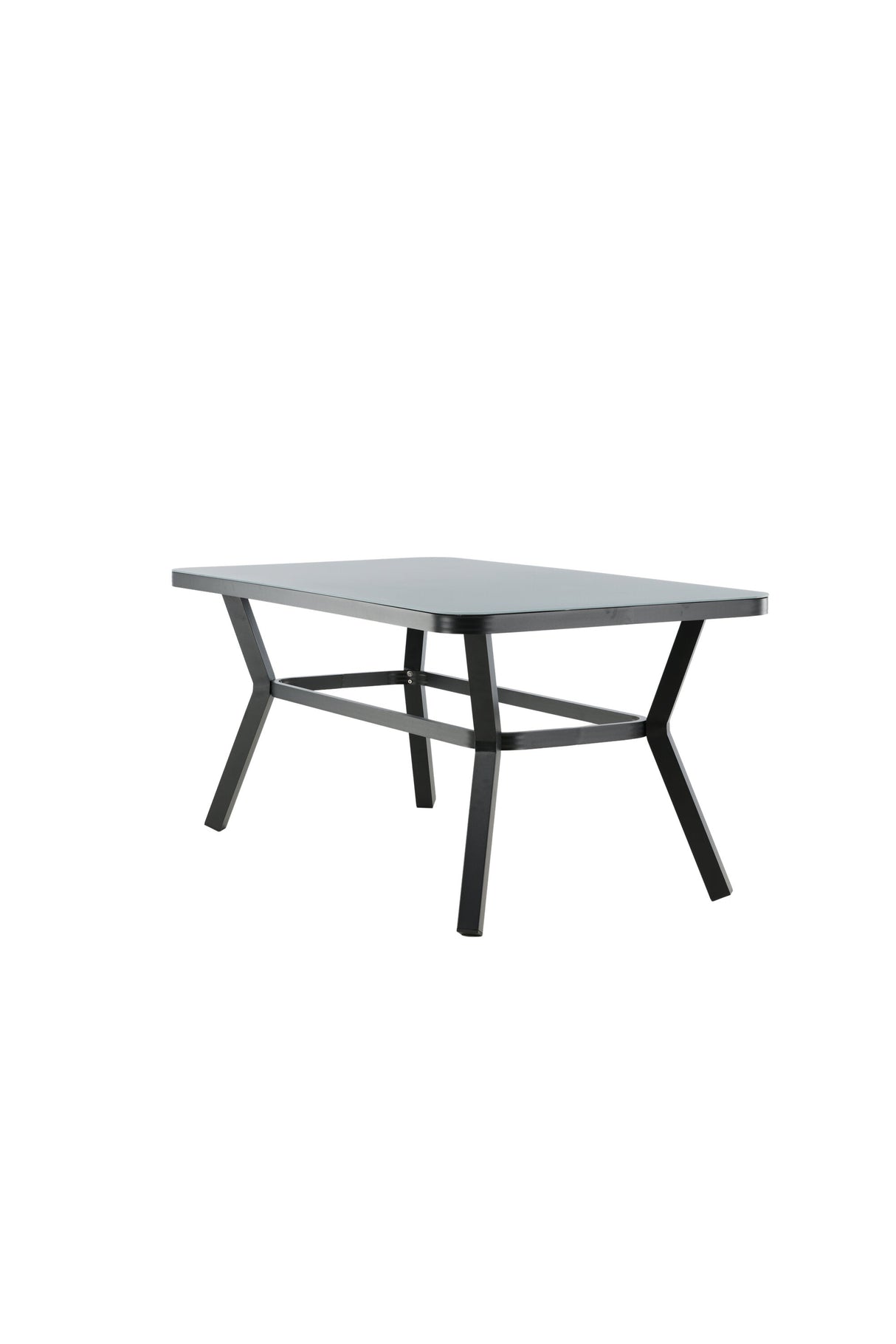 Virya Outdoor - Esstisch rechteckig - schwarz/Mattglas - Outdoor - Esstische (rechteckig) - ALVAHOME