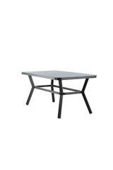 Virya Outdoor - Esstisch rechteckig - schwarz/Mattglas - Outdoor - Esstische (rechteckig) - ALVAHOME