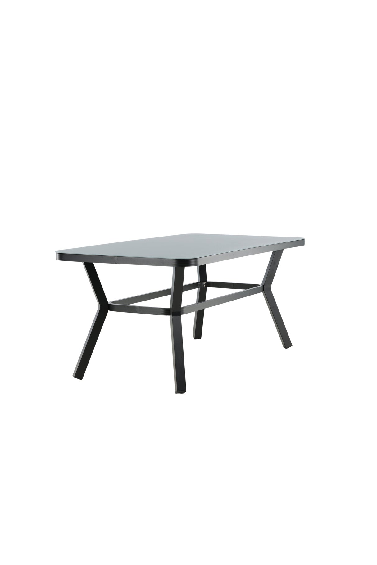Virya Outdoor - Esstisch rechteckig - schwarz/Mattglas - Outdoor - Esstische (rechteckig) - ALVAHOME