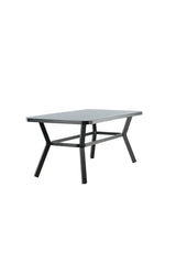 Virya Outdoor - Esstisch rechteckig - schwarz/Mattglas - Outdoor - Esstische (rechteckig) - ALVAHOME