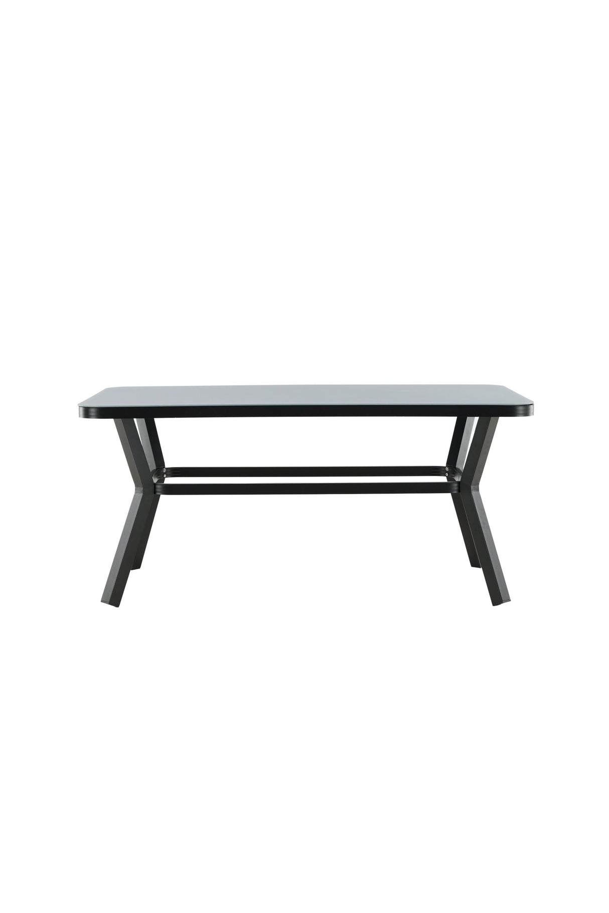 Virya Outdoor - Esstisch rechteckig - schwarz/Mattglas - Outdoor - Esstische (rechteckig) - ALVAHOME
