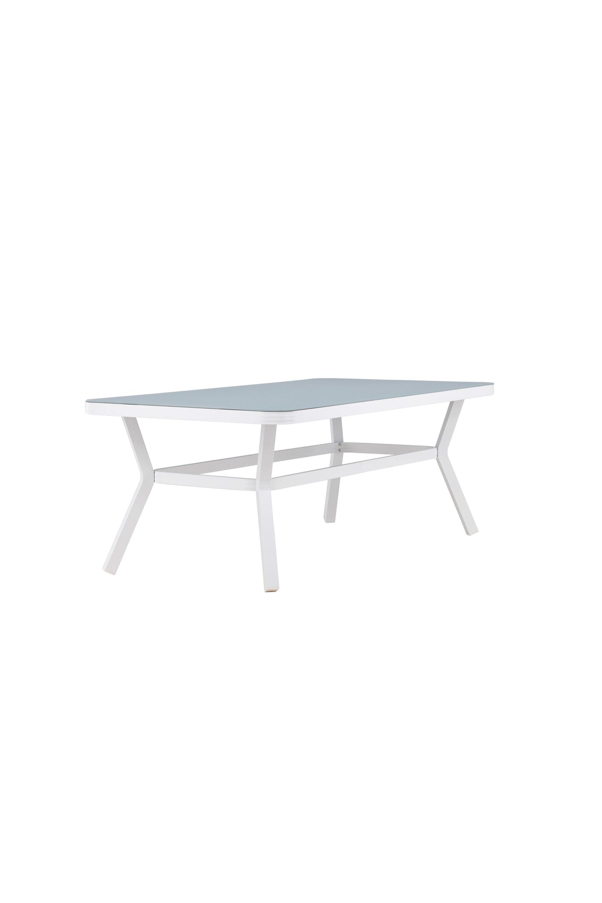 Virya Outdoor - Esstisch rechteckig - weiß/Mattglas - Outdoor - Esstische (rechteckig) - ALVAHOME