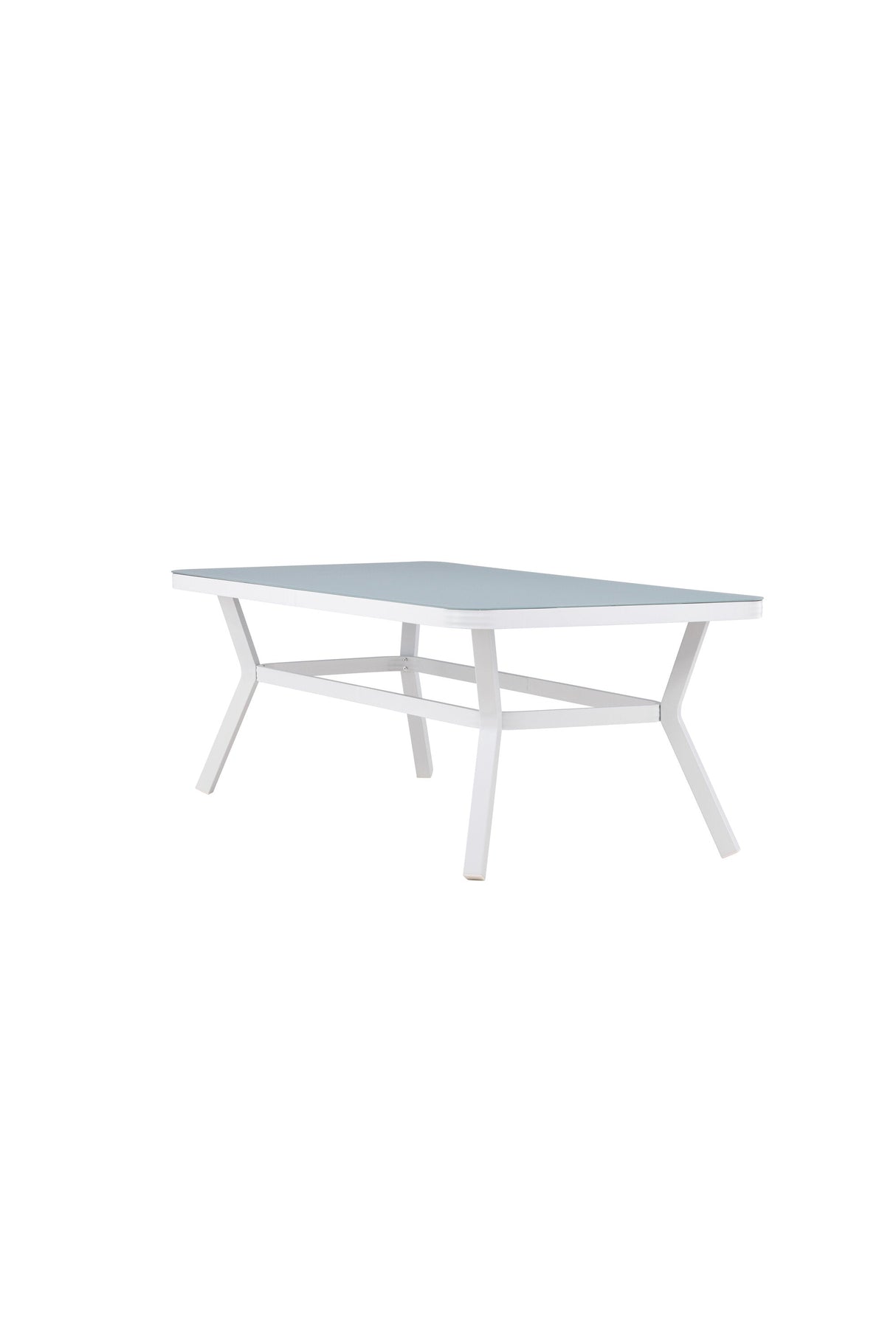 Virya Outdoor - Esstisch rechteckig - weiß/Mattglas - Outdoor - Esstische (rechteckig) - ALVAHOME