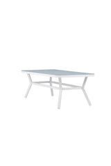 Virya Outdoor - Esstisch rechteckig - weiß/Mattglas - Outdoor - Esstische (rechteckig) - ALVAHOME