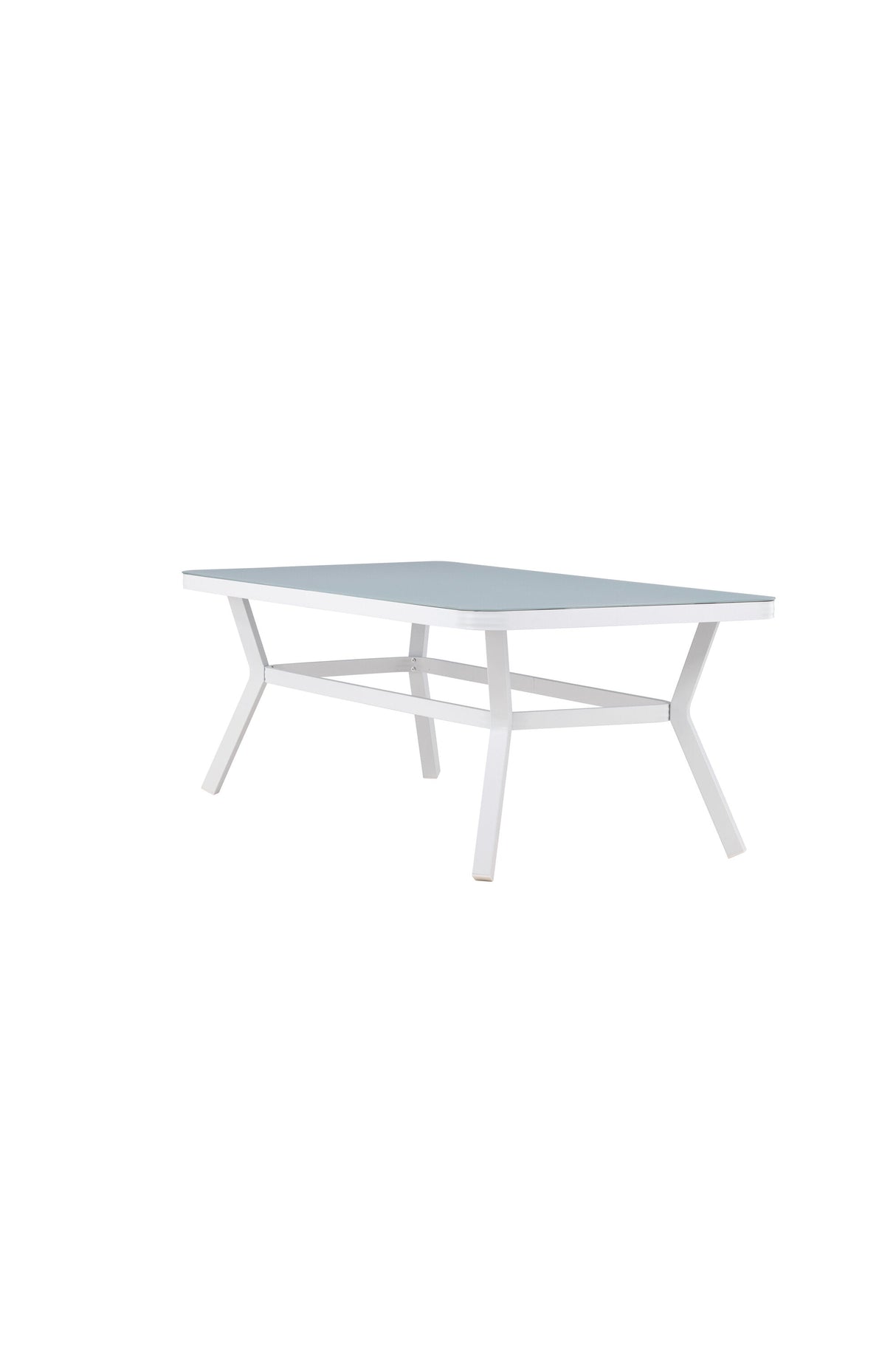 Virya Outdoor - Esstisch rechteckig - weiß/Mattglas - Outdoor - Esstische (rechteckig) - ALVAHOME