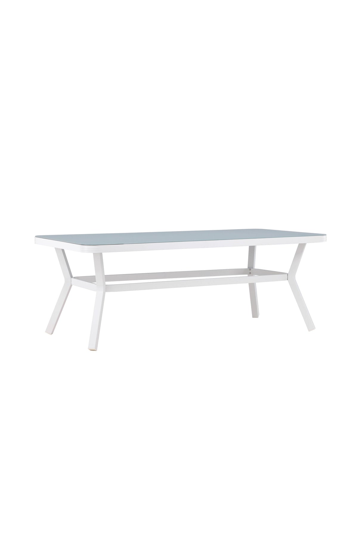 Virya Outdoor - Esstisch rechteckig - weiß/Mattglas - Outdoor - Esstische (rechteckig) - ALVAHOME