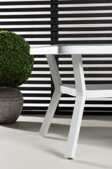 Virya Outdoor - Esstisch rechteckig - weiß/Mattglas - Outdoor - Esstische (rechteckig) - ALVAHOME