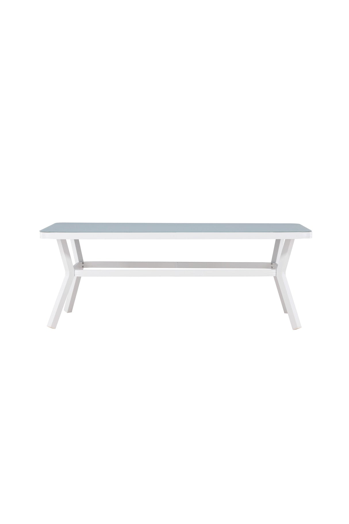 Virya Outdoor - Esstisch rechteckig - weiß/Mattglas - Outdoor - Esstische (rechteckig) - ALVAHOME