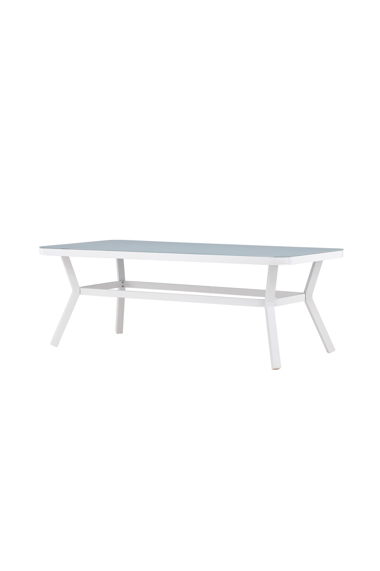 Virya Outdoor - Esstisch rechteckig - weiß/Mattglas - Outdoor - Esstische (rechteckig) - ALVAHOME
