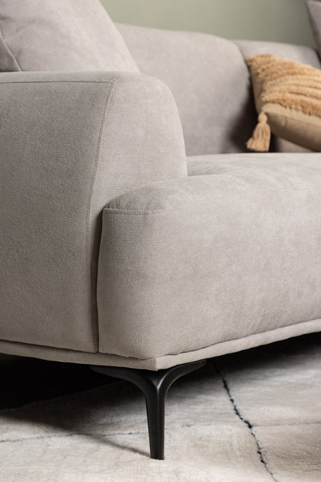 Viskan 3 - Sitzer Sofa - hellgrau/Stoff - 3 - Sitzer Sofas - ALVAHOME