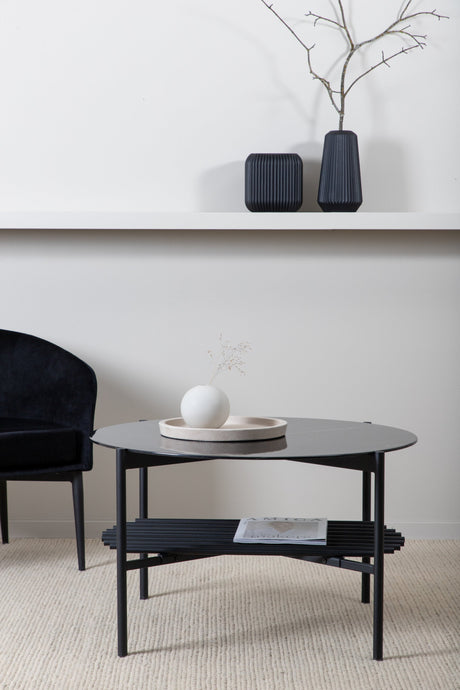 Von Staf Couchtisch - schwarz/Glas - Couchtische - ALVAHOME