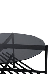 Von Staf Couchtisch - schwarz/Glas - Couchtische - ALVAHOME