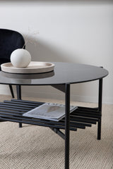 Von Staf Couchtisch - schwarz/Glas - Couchtische - ALVAHOME