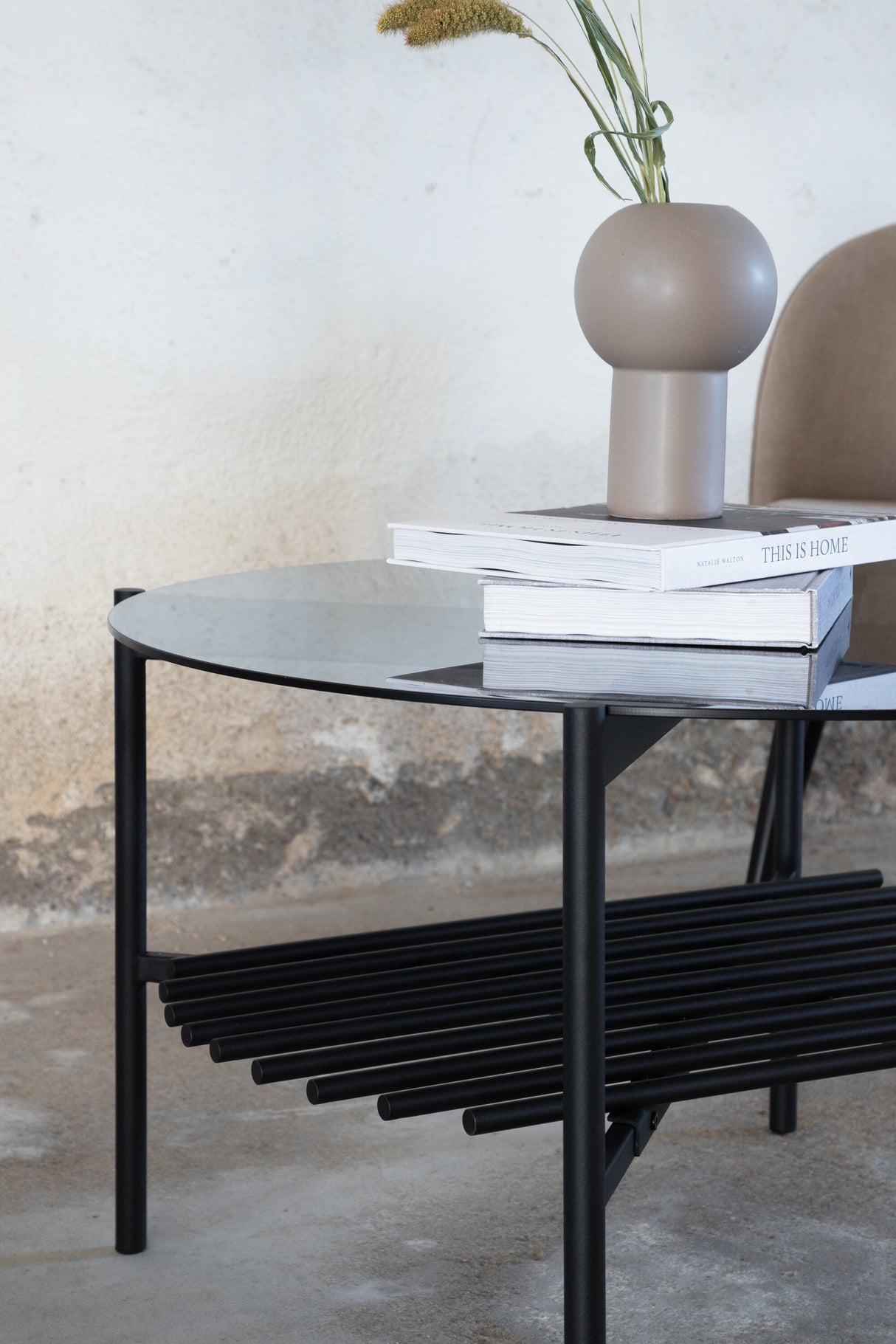 Von Staf Couchtisch - schwarz/Glas - Couchtische - ALVAHOME