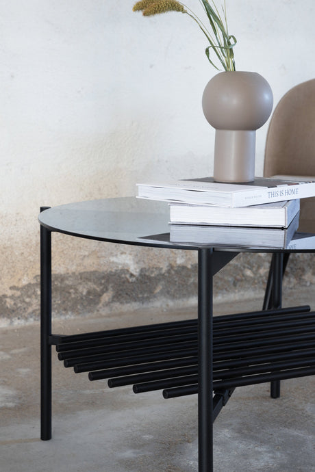 Von Staf Couchtisch - schwarz/Glas - Couchtische - ALVAHOME