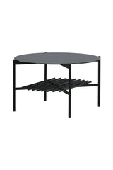 Von Staf Couchtisch - schwarz/Glas - Couchtische - ALVAHOME