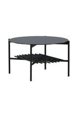 Von Staf Couchtisch - schwarz/Glas - Couchtische - ALVAHOME