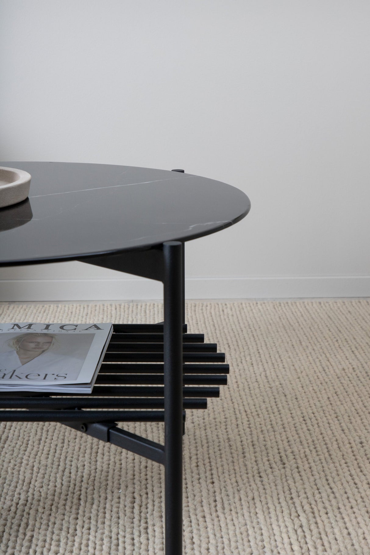Von Staf Couchtisch - schwarz/Glas - Couchtische - ALVAHOME