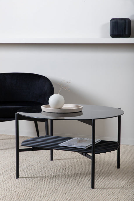 Von Staf Couchtisch - schwarz/Glas - Couchtische - ALVAHOME