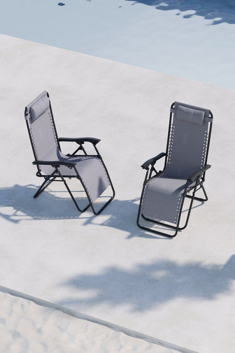 Vulcano Outdoor Sun - Lounge - grau/Stahl - Outdoor Sun - Lounges - ALVAHOME