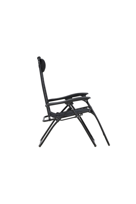 Vulcano Outdoor Sun - Lounge - schwarz/Stahl - Outdoor Sun - Lounges - ALVAHOME
