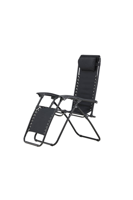 Vulcano Outdoor Sun - Lounge - schwarz/Stahl - Outdoor Sun - Lounges - ALVAHOME