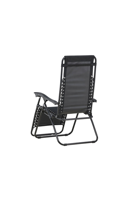 Vulcano Outdoor Sun - Lounge - schwarz/Stahl - Outdoor Sun - Lounges - ALVAHOME