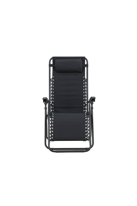 Vulcano Outdoor Sun - Lounge - schwarz/Stahl - Outdoor Sun - Lounges - ALVAHOME