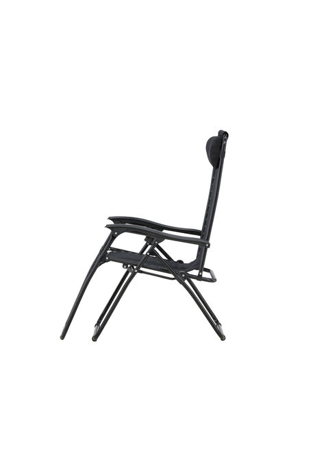 Vulcano Outdoor Sun - Lounge - schwarz/Stahl - Outdoor Sun - Lounges - ALVAHOME