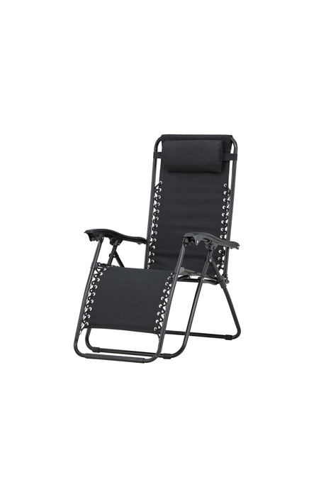 Vulcano Outdoor Sun - Lounge - schwarz/Stahl - Outdoor Sun - Lounges - ALVAHOME