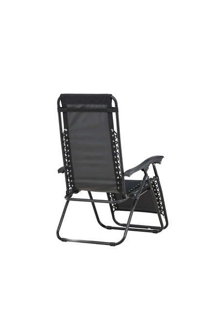 Vulcano Outdoor Sun - Lounge - schwarz/Stahl - Outdoor Sun - Lounges - ALVAHOME