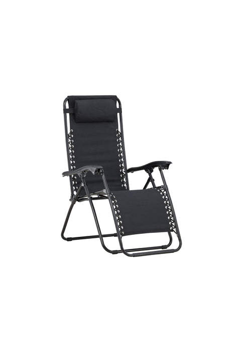 Vulcano Outdoor Sun - Lounge - schwarz/Stahl - Outdoor Sun - Lounges - ALVAHOME