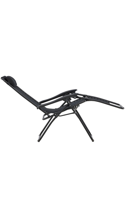 Vulcano Outdoor Sun - Lounge - schwarz/Stahl - Outdoor Sun - Lounges - ALVAHOME