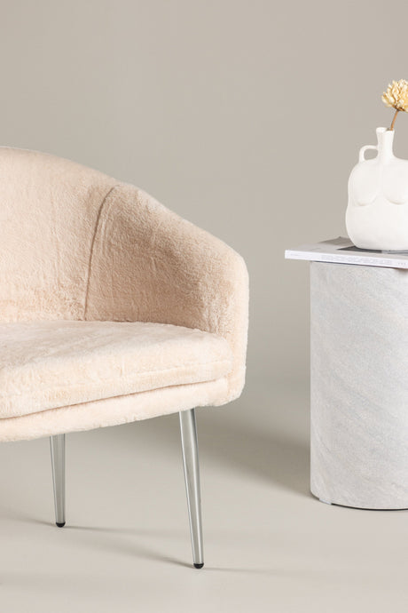 Wanda Sessel - beige/Polyester - Teddy - Sessel - ALVAHOME