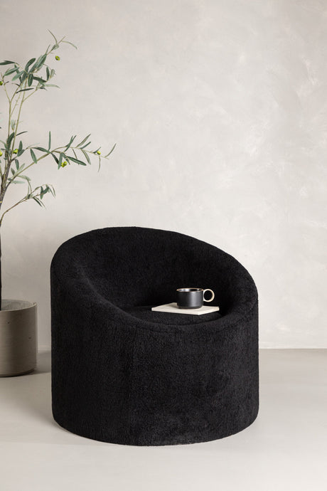 Warren Sessel - schwarz/Polyester - Sessel - ALVAHOME