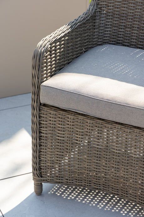 Wembley Outdoor - Essstuhl - braun/Weidengeflecht - Outdoor - Essstühle - ALVAHOME