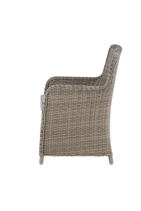 Wembley Outdoor - Essstuhl - braun/Weidengeflecht - Outdoor - Essstühle - ALVAHOME