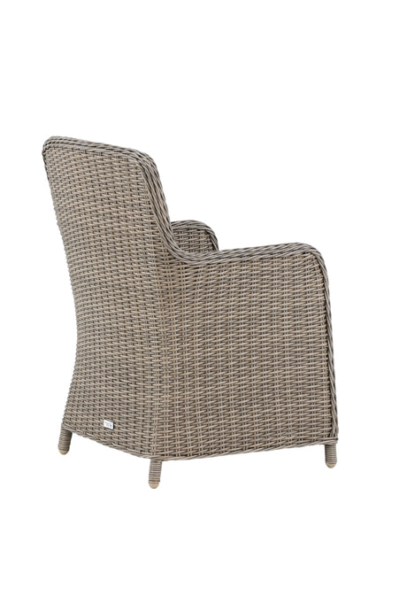 Wembley Outdoor - Essstuhl - braun/Weidengeflecht - Outdoor - Essstühle - ALVAHOME