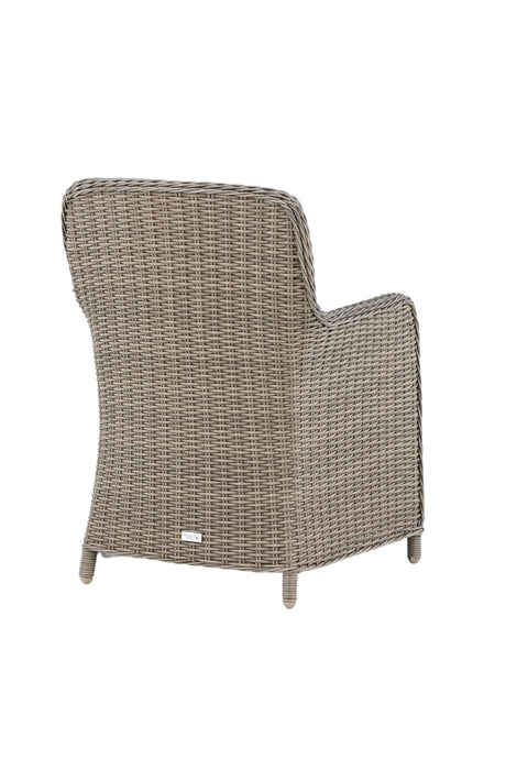 Wembley Outdoor - Essstuhl - braun/Weidengeflecht - Outdoor - Essstühle - ALVAHOME