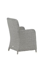 Wembley Outdoor - Essstuhl - grau/Weidengeflecht - Outdoor - Essstühle - ALVAHOME