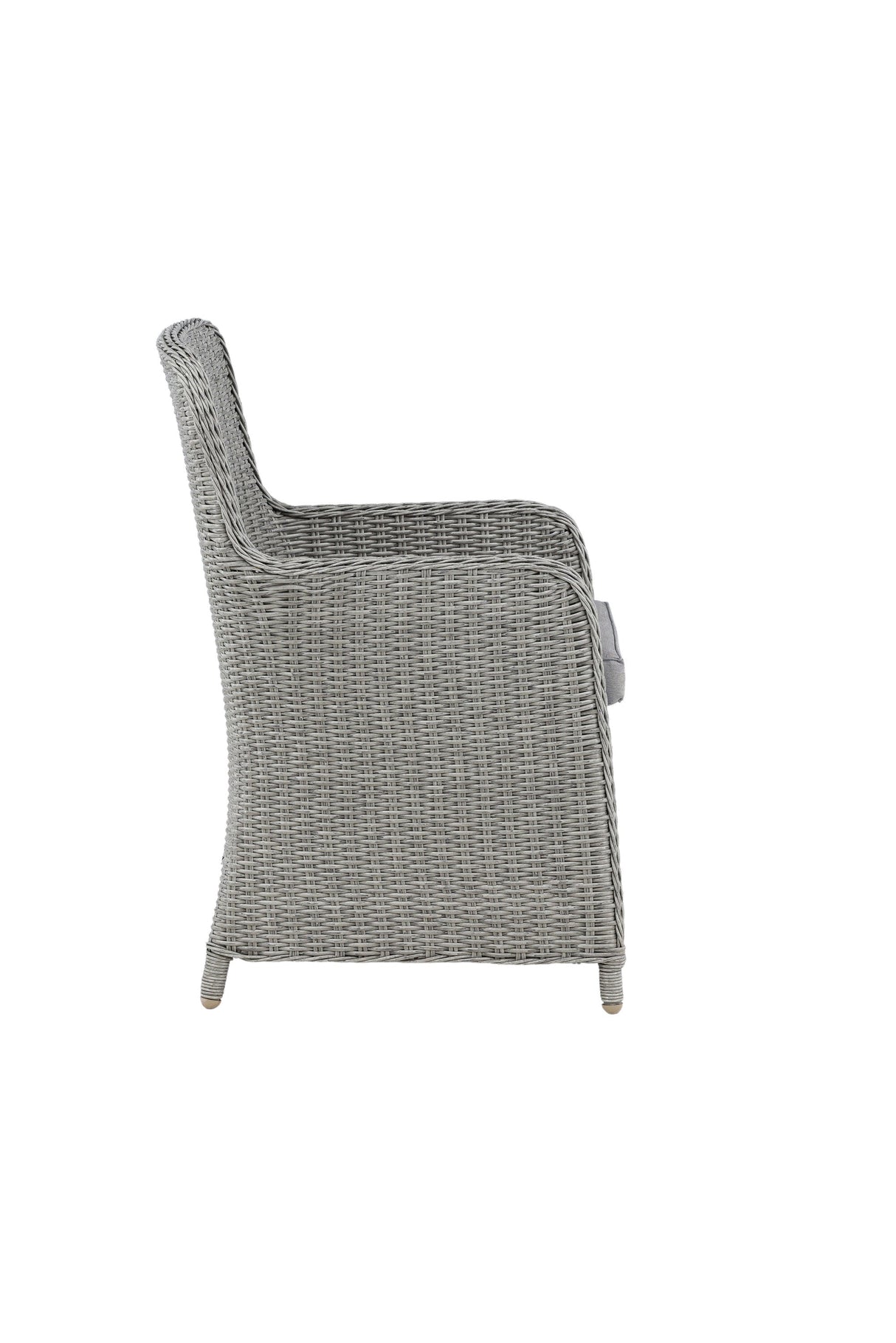 Wembley Outdoor - Essstuhl - grau/Weidengeflecht - Outdoor - Essstühle - ALVAHOME