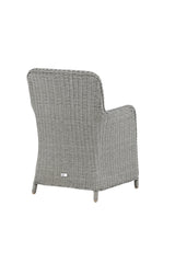 Wembley Outdoor - Essstuhl - grau/Weidengeflecht - Outdoor - Essstühle - ALVAHOME
