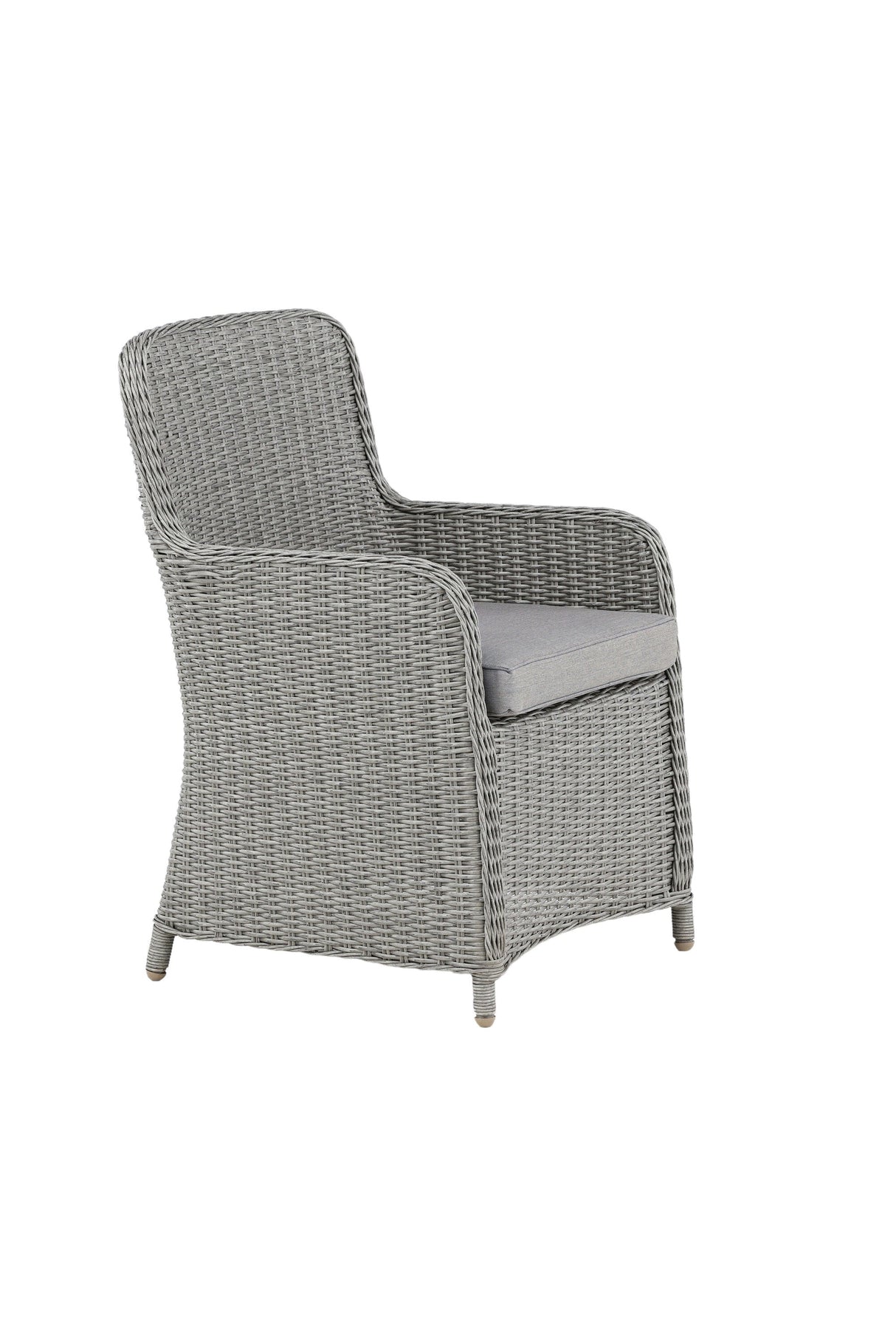 Wembley Outdoor - Essstuhl - grau/Weidengeflecht - Outdoor - Essstühle - ALVAHOME