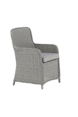 Wembley Outdoor - Essstuhl - grau/Weidengeflecht - Outdoor - Essstühle - ALVAHOME