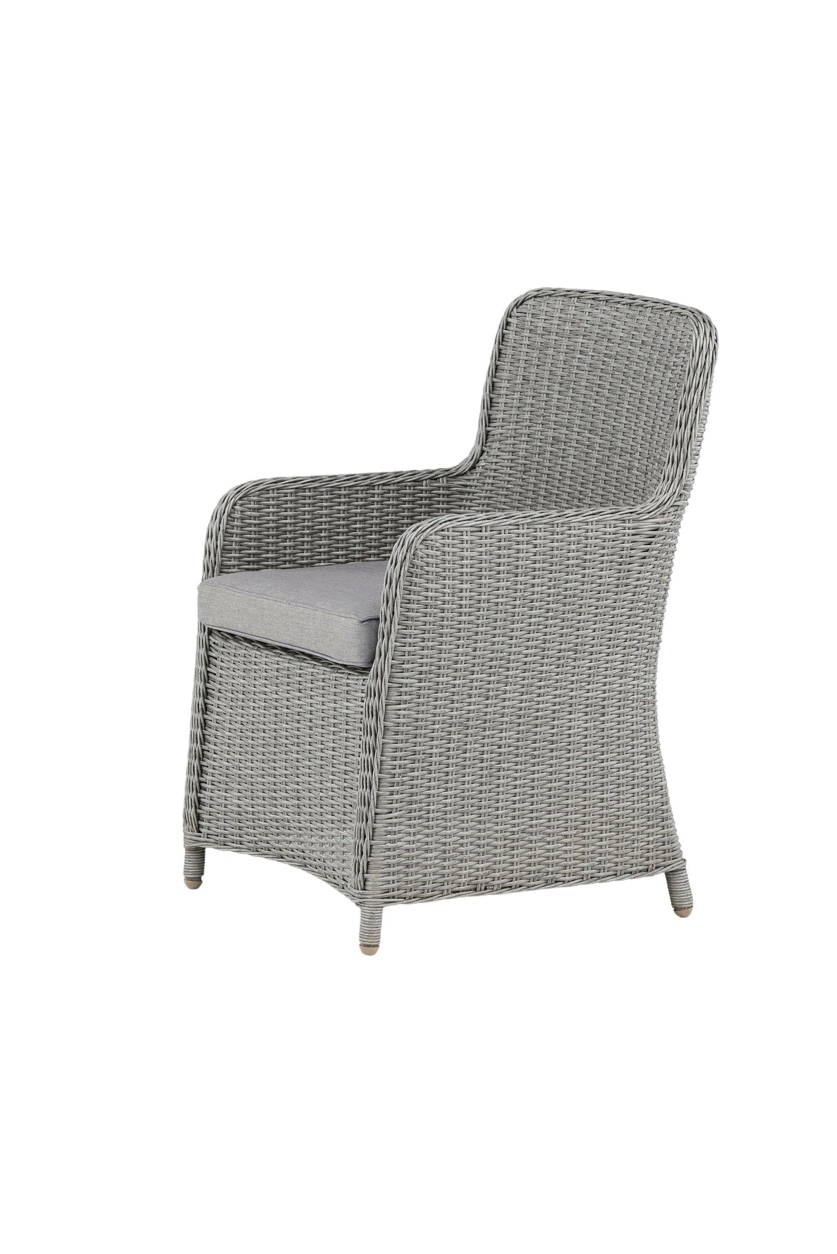 Wembley Outdoor - Essstuhl - grau/Weidengeflecht - Outdoor - Essstühle - ALVAHOME